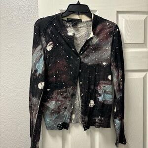 Marc by Marc Jacobs galaxy space cardigan size small